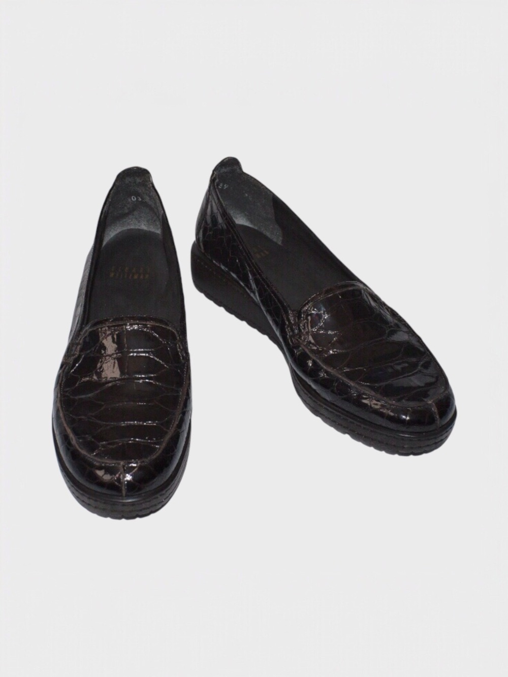 Stuart Weitzman Superhero Croc Wedge‎ Loafer
